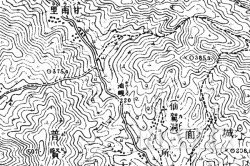 『조선지형도』의 감우재(유현) 일대