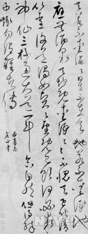 이태백이 쓴 주가(酒歌)의 중심 부분 [명나라 송광]