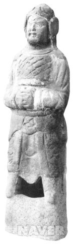 삼채(三彩) 무사용 [북송시대]