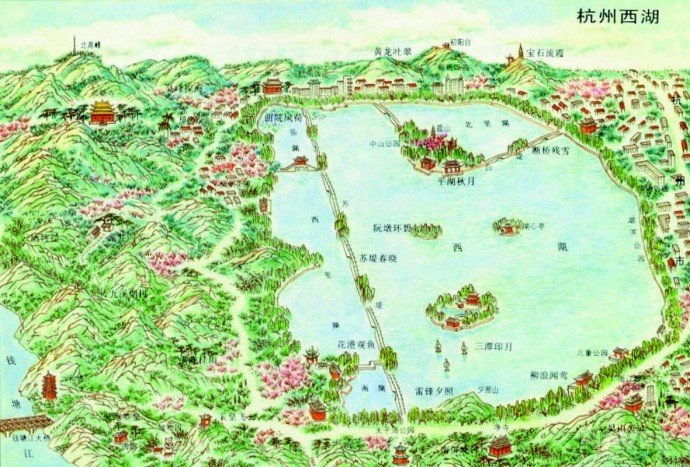 바다 같은 호수의 경치 서호 본문 이미지 1