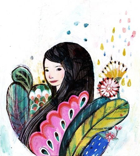 우울증 극복 삽화 이미지
